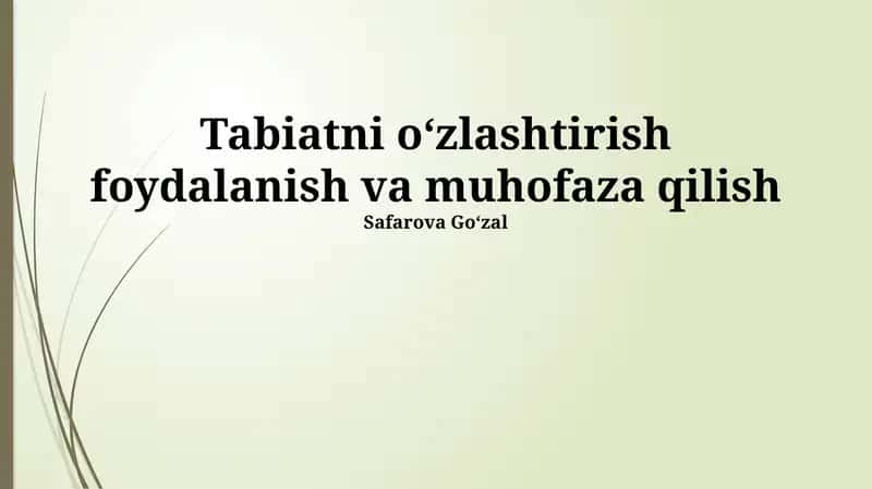 Yashil texnologiyalar