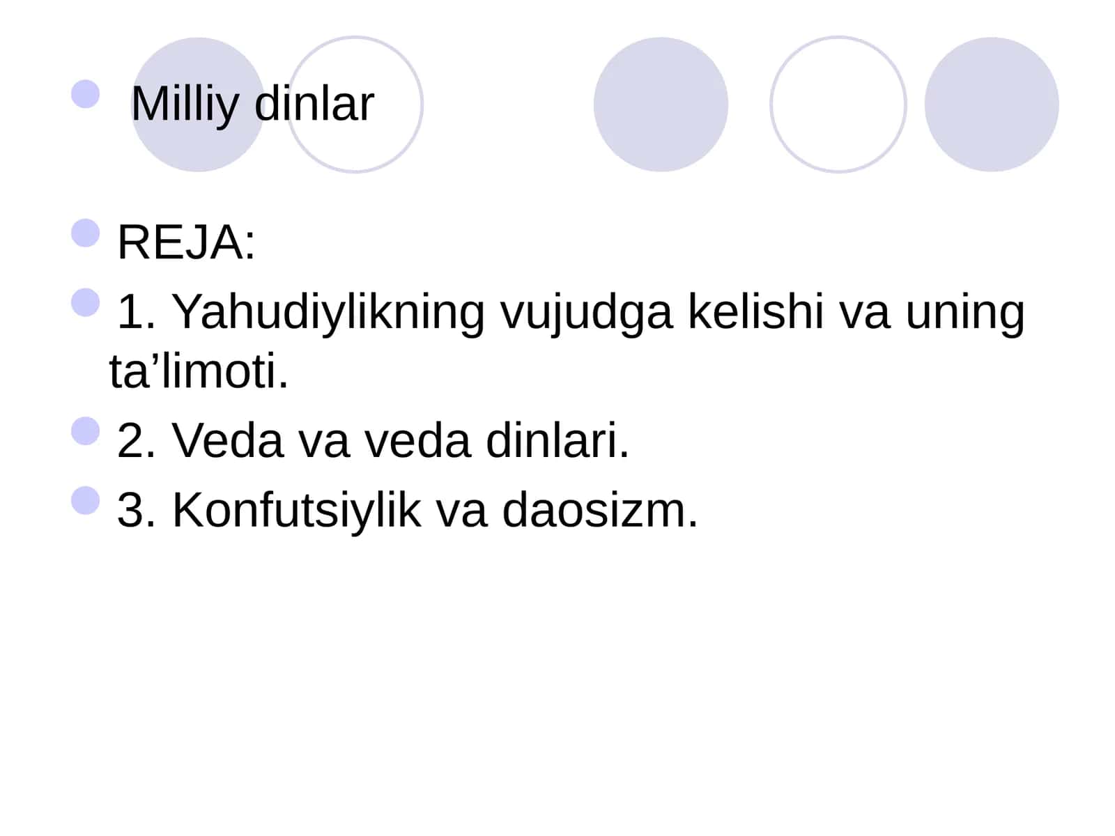 Milliy dinlar