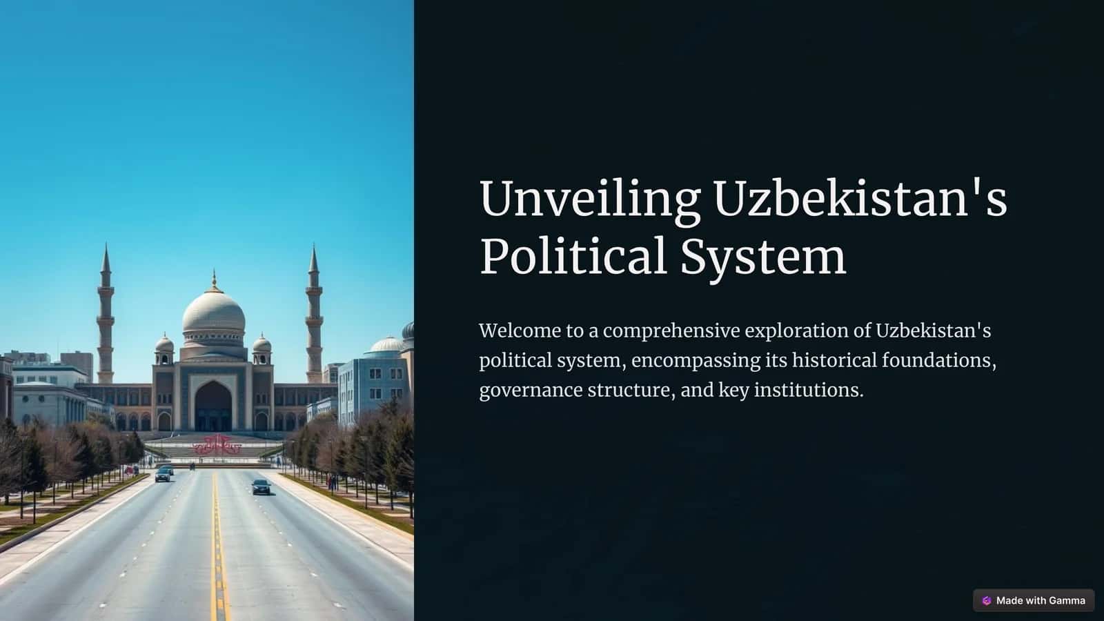 Unveiling Uzbekistan's Political System