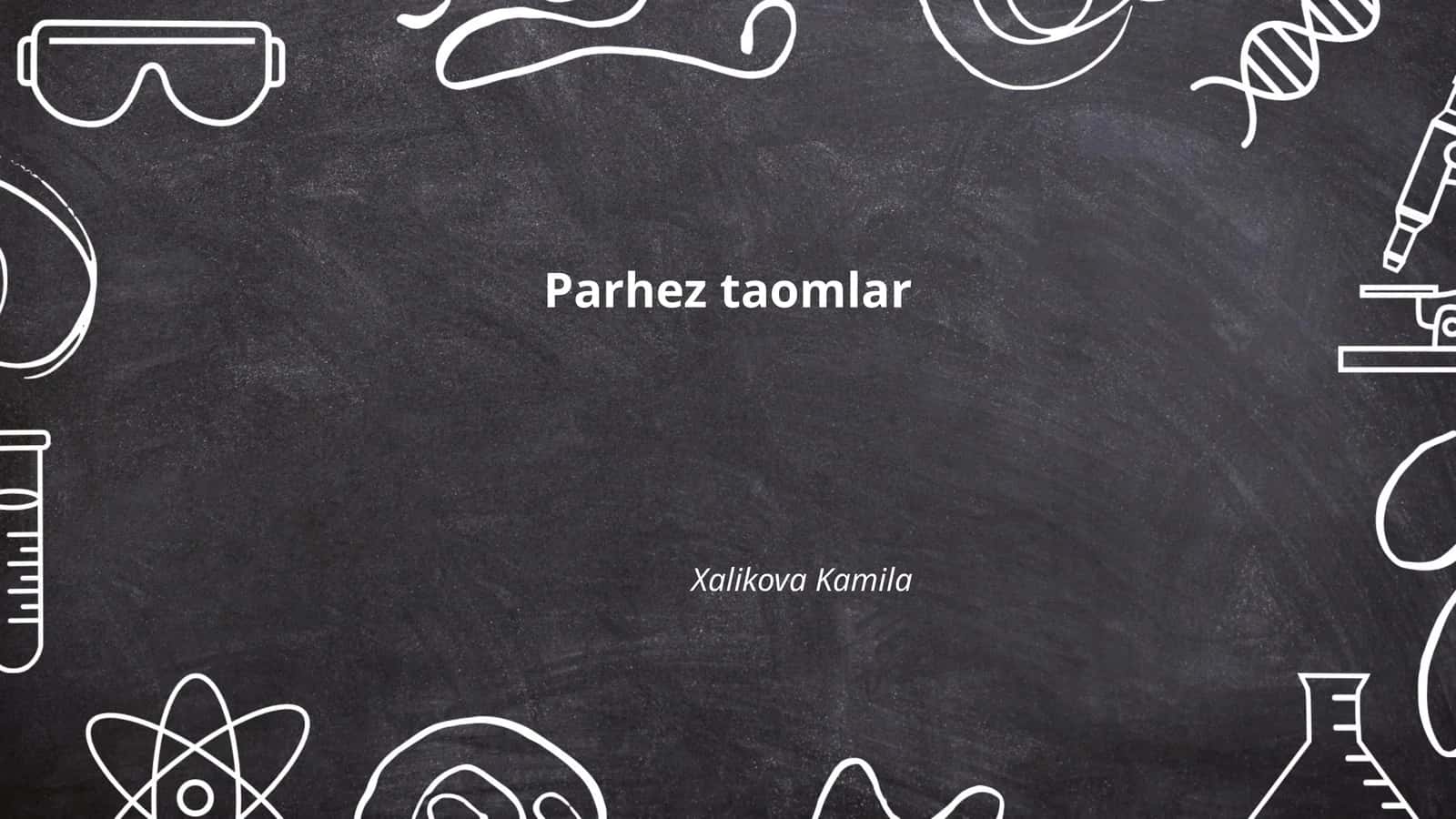 Parhez taomlar