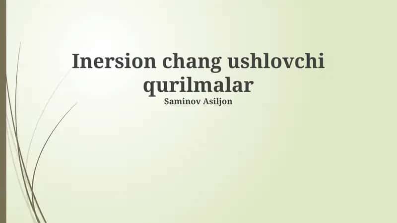 Invertirlovchi Qurilmalar