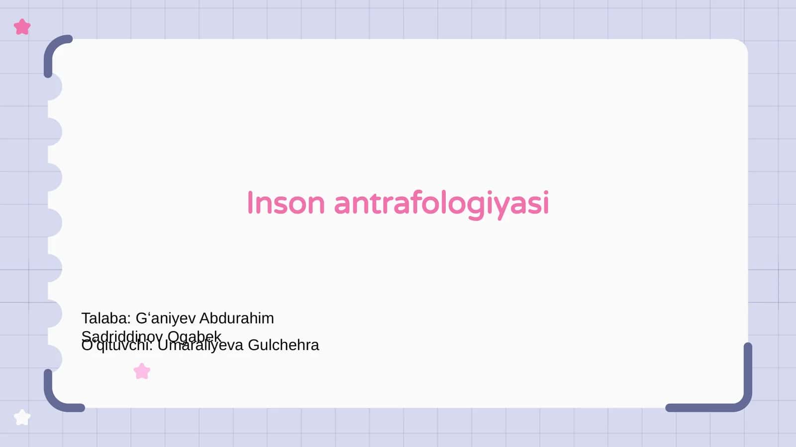 Inson antrafologiyasi