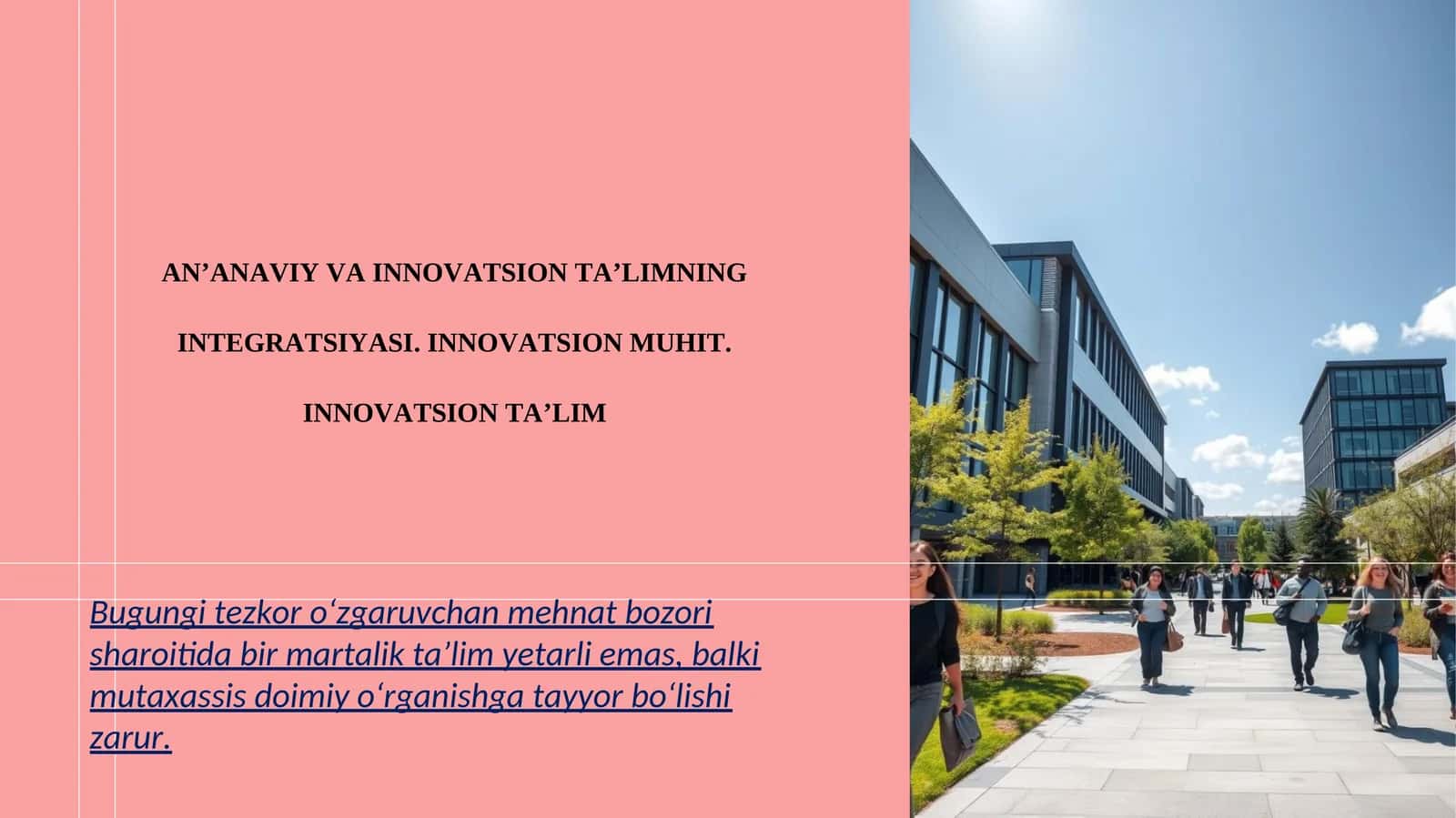 INNOVATSION TA’LIMNING INTEGRATSIYASI