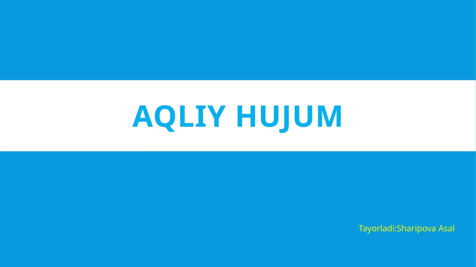 AQLIY HUJUM