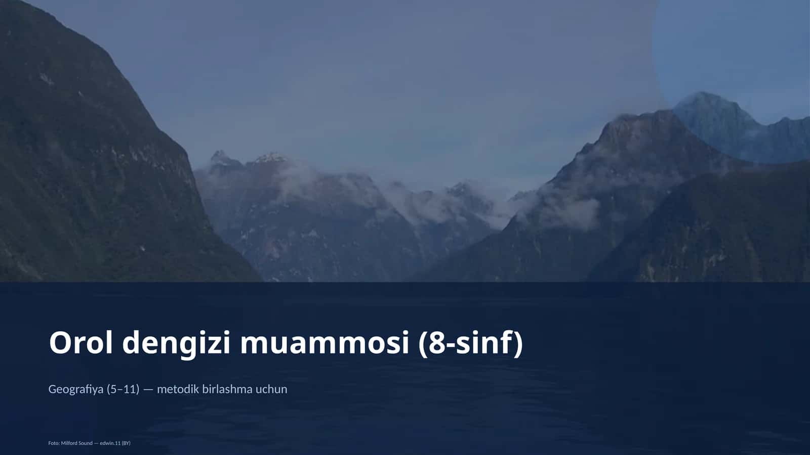 Orol dengizi muammosi (8-sinf)