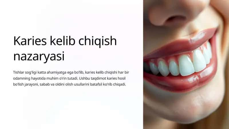 Karies kelib chiqish nazaryasi
