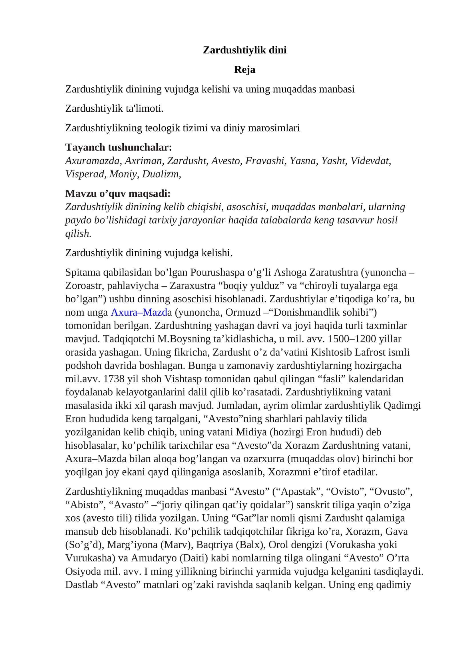 Zardushtiylik dini