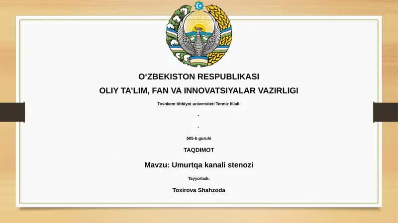 Umurtqa kanali stenozi