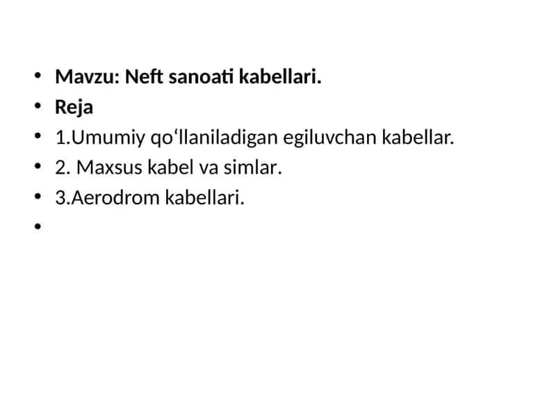 Neft sanoati kabellari