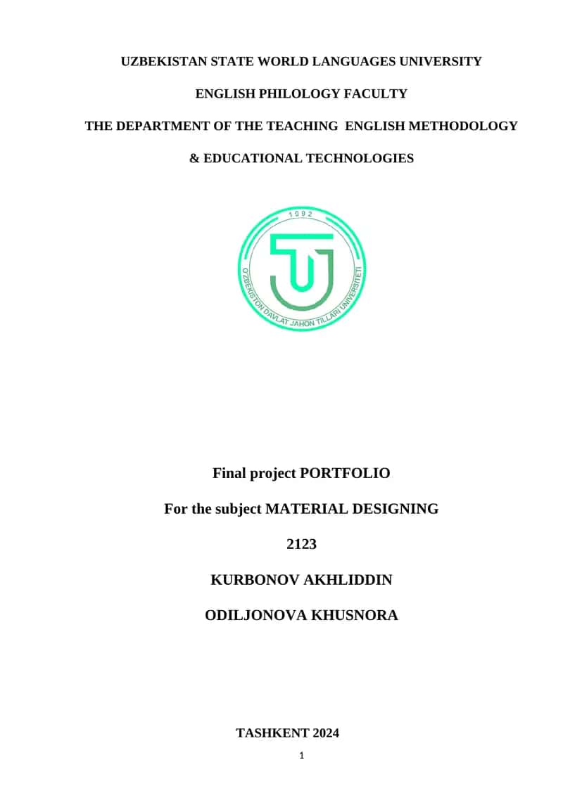 Final project PORTFOLIO