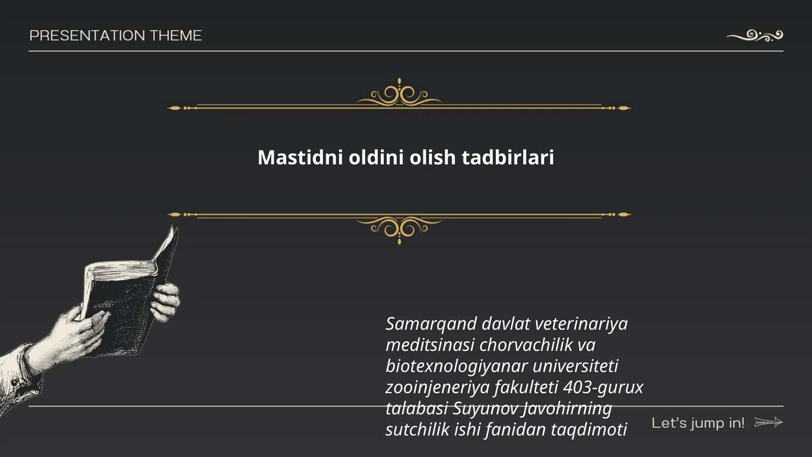 Mastidni oldini olish tadbirlari