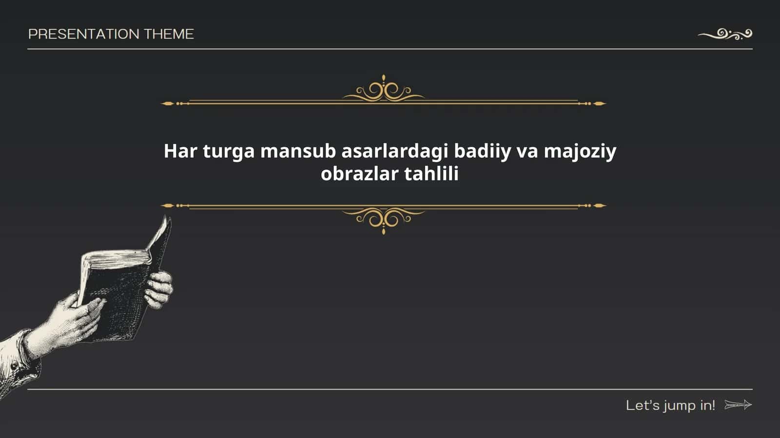Har turga mansub asarlardagi badiiy va majoziy obrazlar tahlili