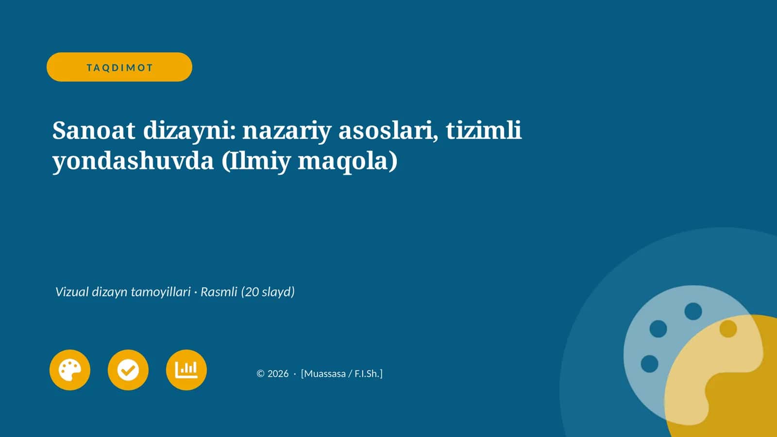 Sanoat dizayni: nazariy asoslari, tizimli yondashuvda (Ilmiy maqola)