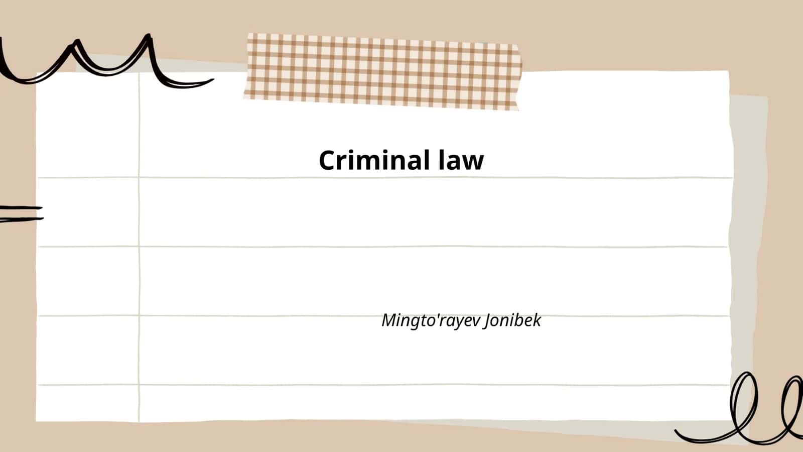 Criminal law