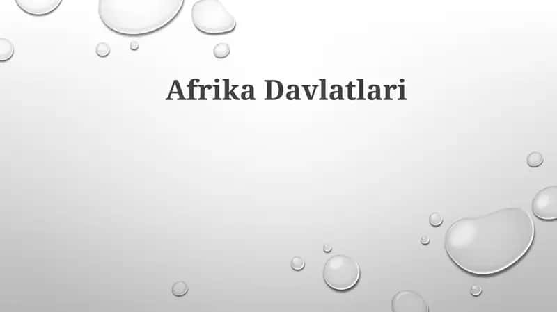 AfrikaDavlatlari