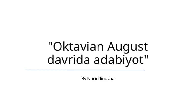 Adabiyot Gigantlari: Asosiy Mualliflar va Asarlar