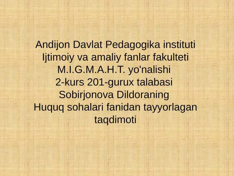 Xususiy mulk