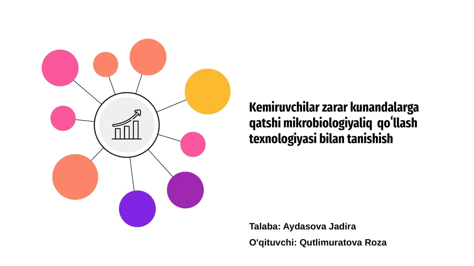 Kemiruvchilar zarar kunandalarga qatshi mikrobiologiyaliq qoʻllash texnologiyasi bilan tanishish