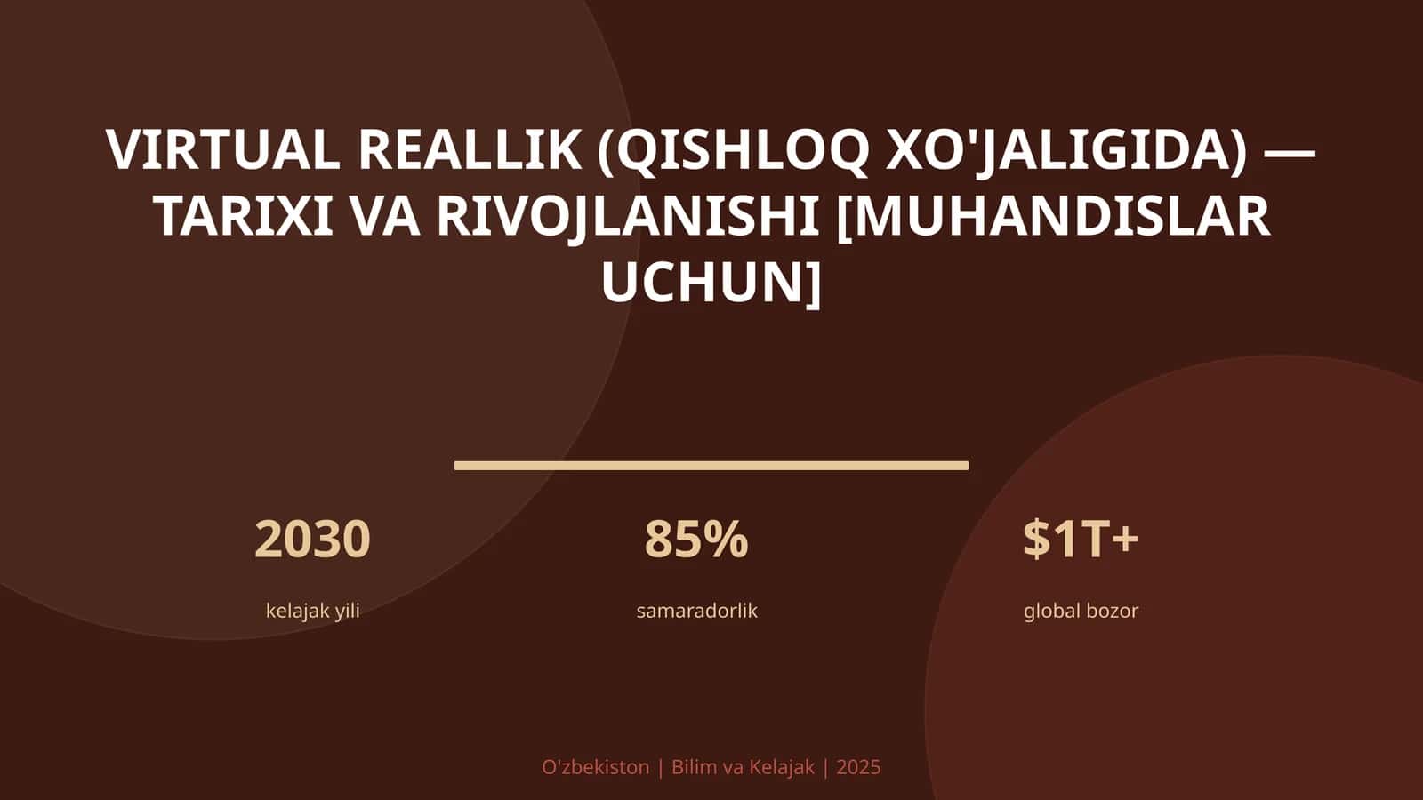 Virtual reallik (qishloq xo'jaligida) — tarixi va rivojlanishi [muhandislar uchun]
