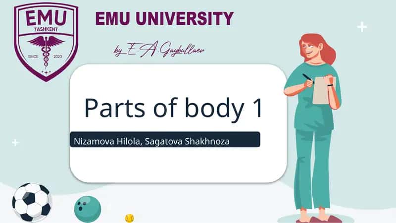 Parts of body 1