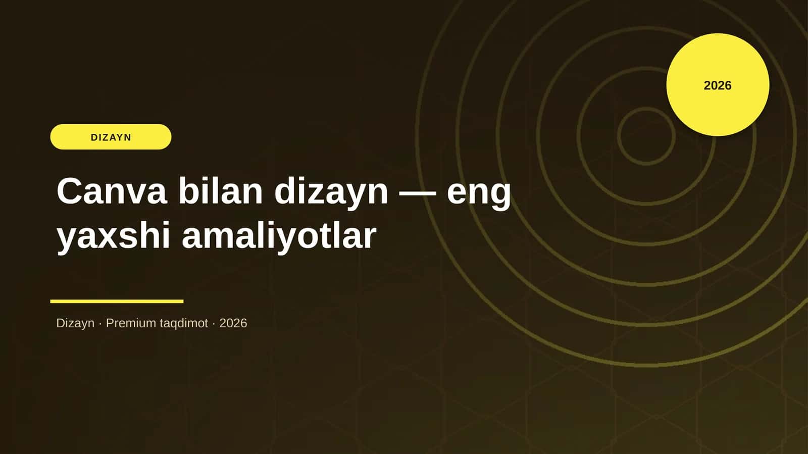 Canva bilan dizayn — eng yaxshi amaliyotlar