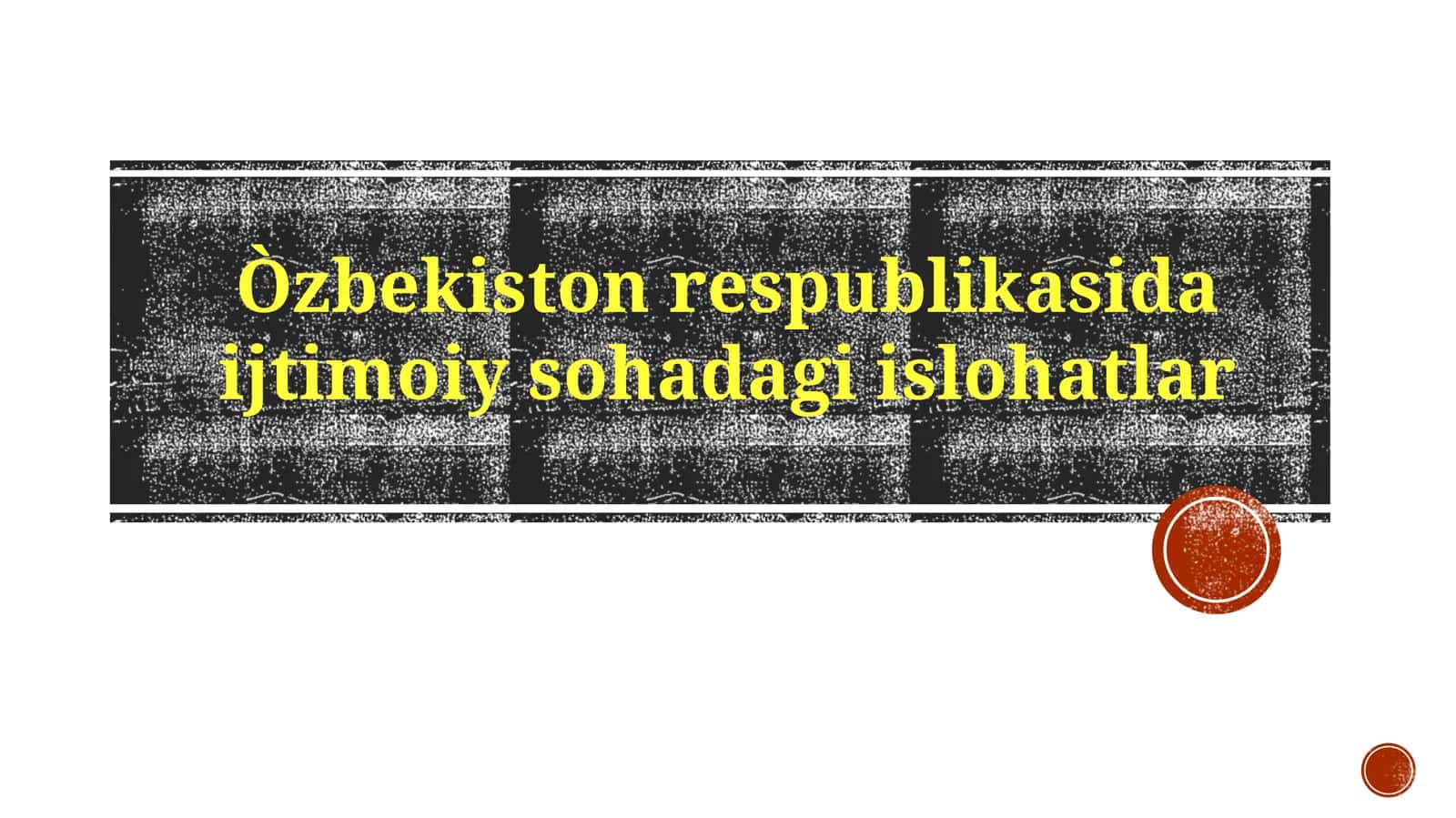 Matbuot erkinligi va shaffoflik