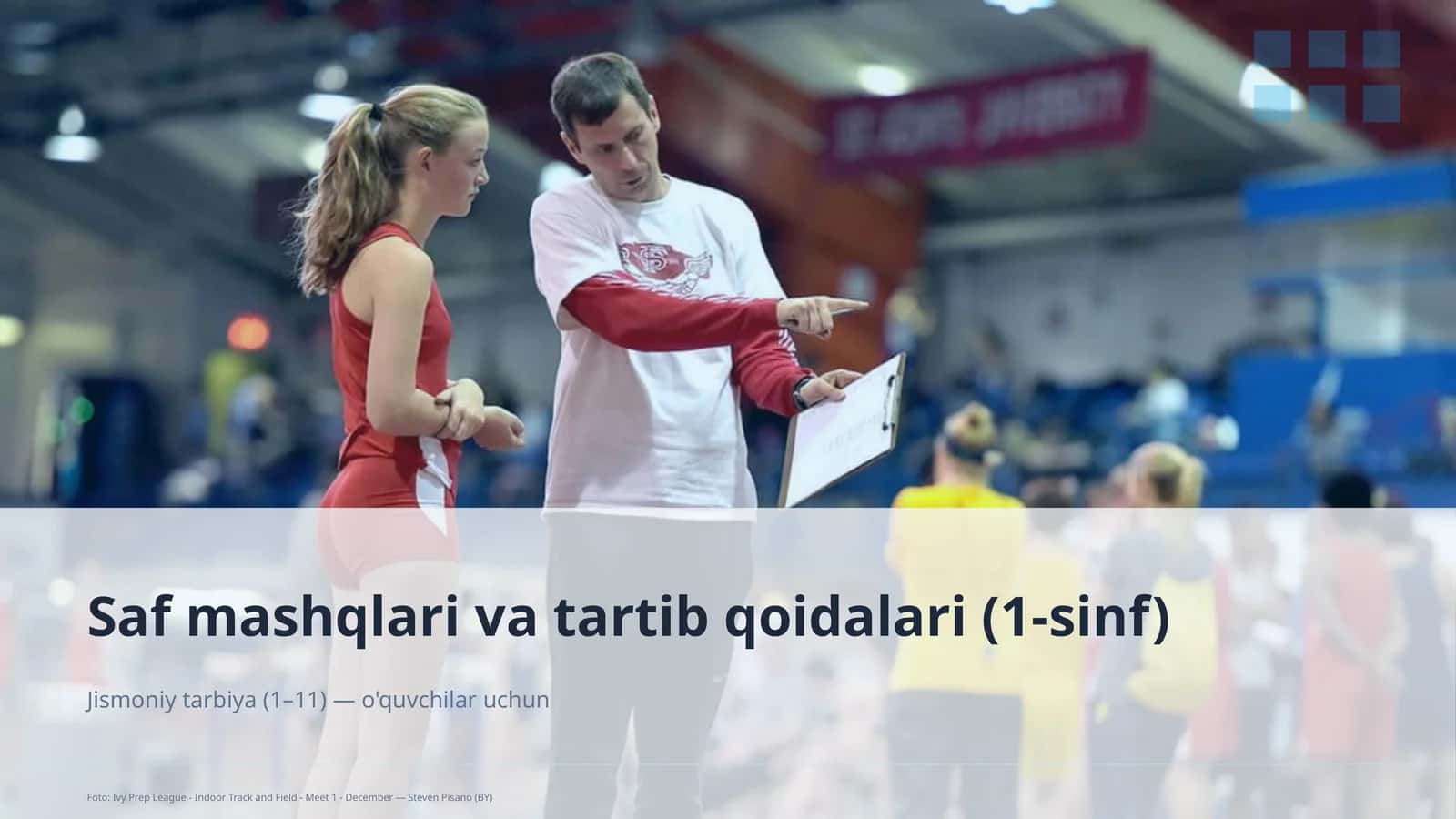Saf mashqlari va tartib qoidalari (1-sinf)