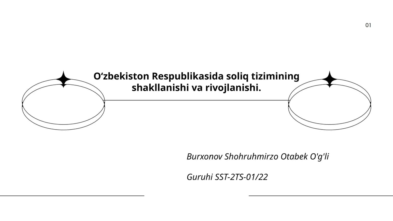 O‘zbekiston Respublikasida soliq tizimining shakllanishi va rivojlanishi