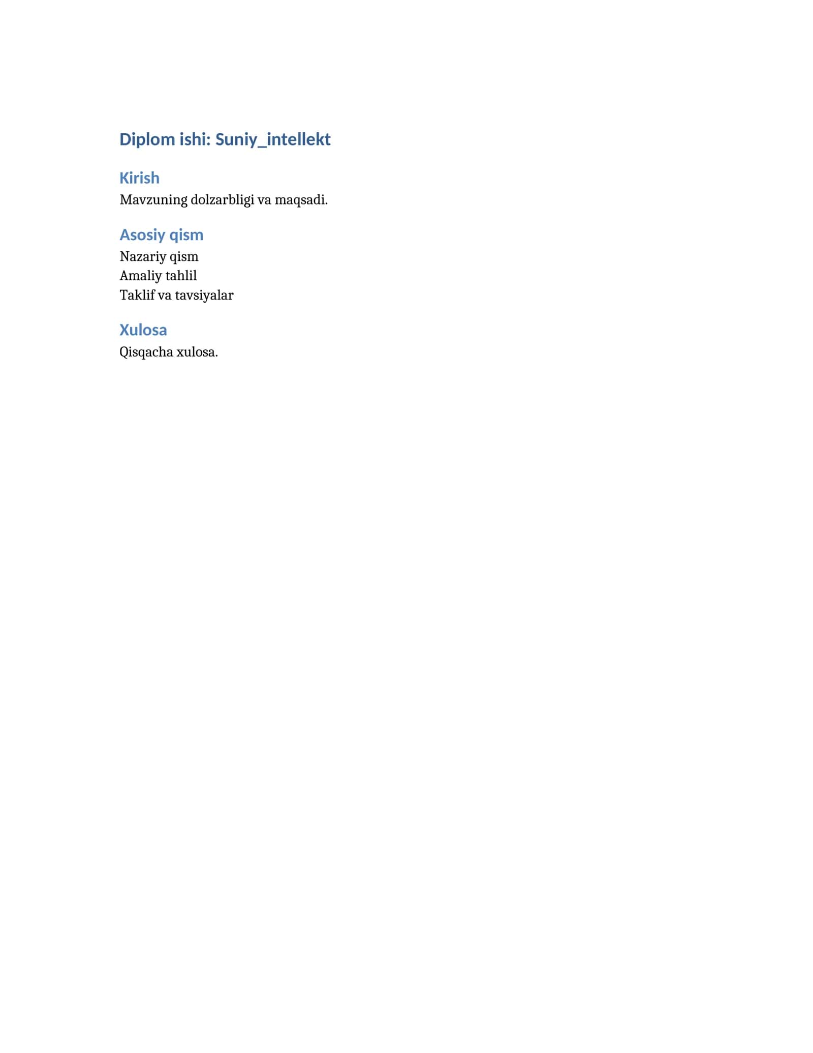 Diplom ishi: Suniy_intellekt