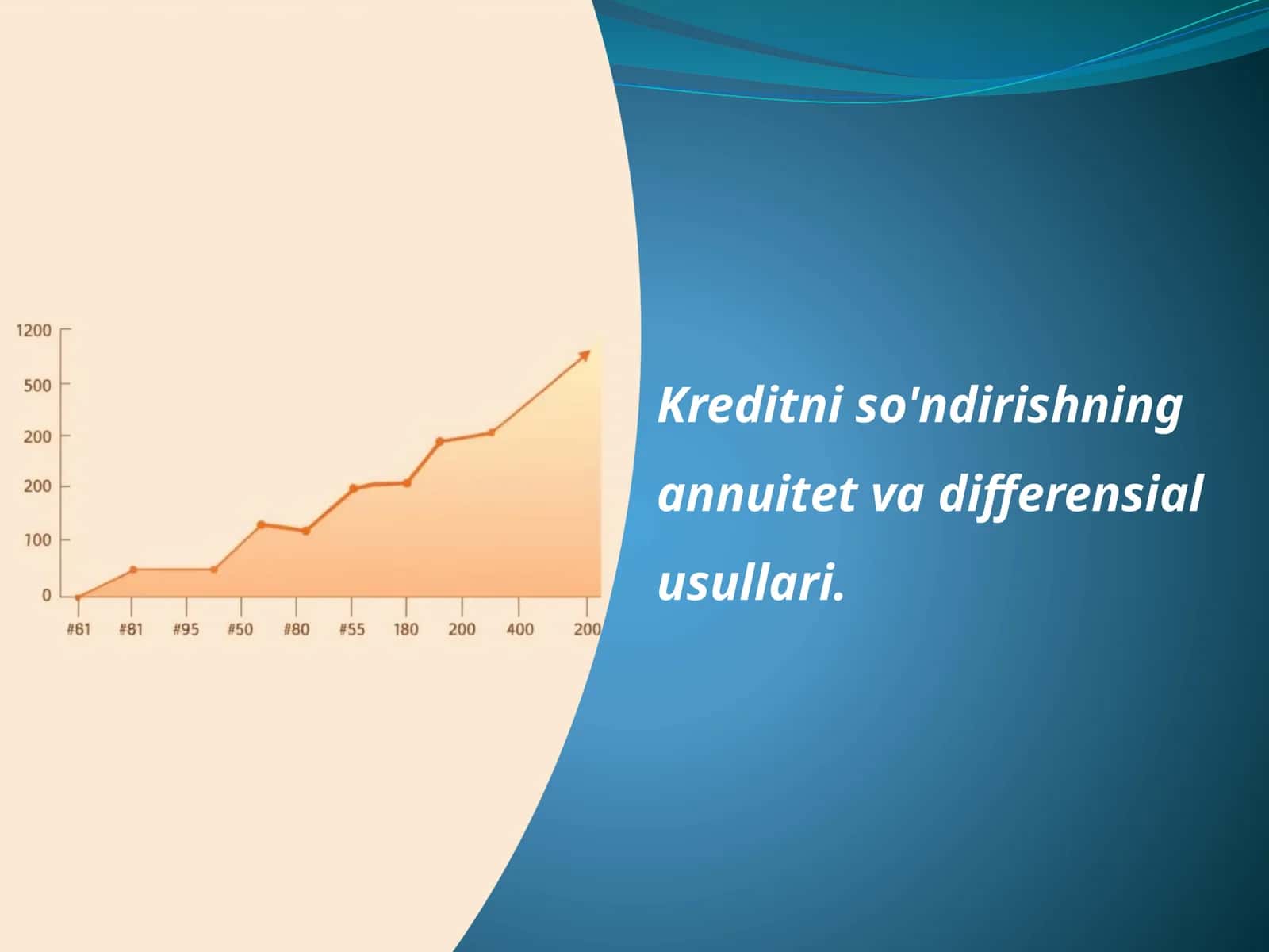 Kreditniso'ndirishningannuitetvadifferensialusullari