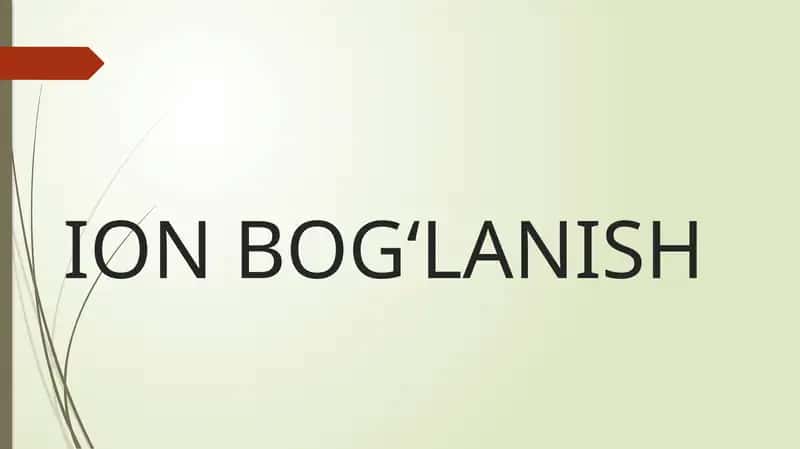 Ionbog‘lanish