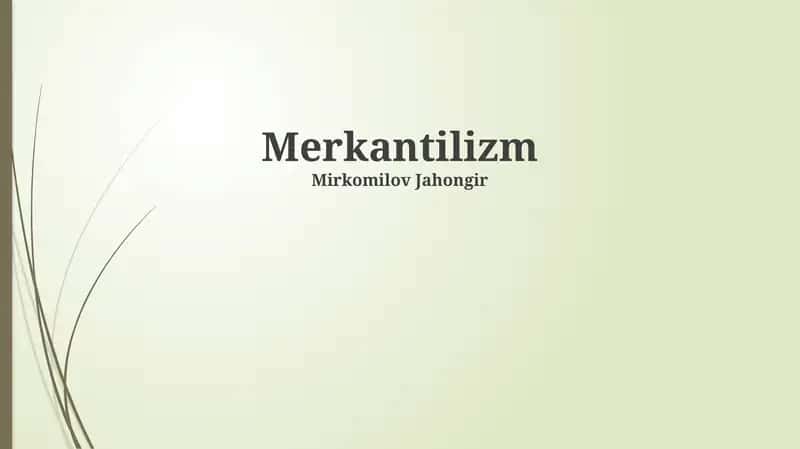 Merkantilizm