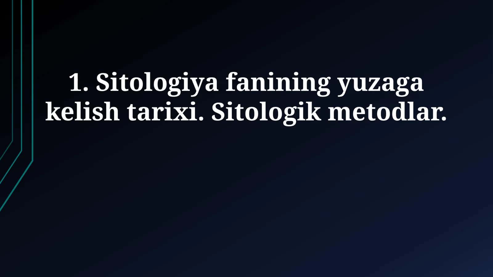 Zamonaviy sitologik usullar