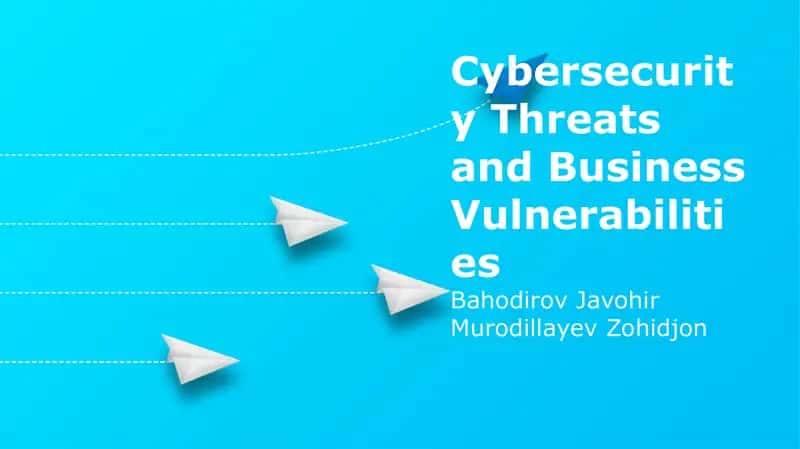 Cybersecurity Threats and Business Vulnerabilities