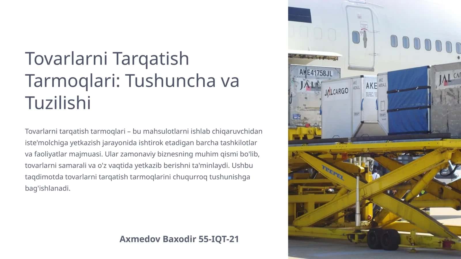 Tovarlarni Tarqatish Tarmoqlari: Tushuncha va Tuzilishi
