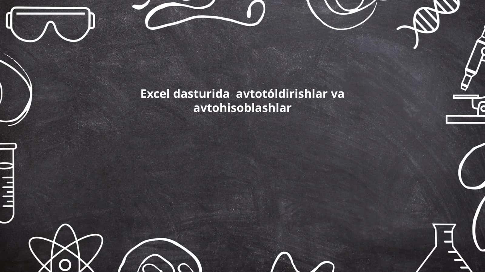 Avtotóldirishlar va avtohisoblashlar