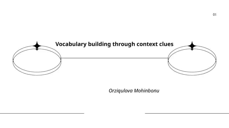 Vocabulary building through context clues