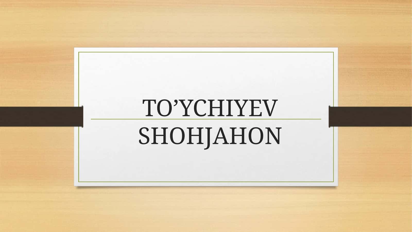 O’Z-O’ZINI BOSHQARISH KO’NIKMASINI RIVOJLANTIRISH YO’LLARI