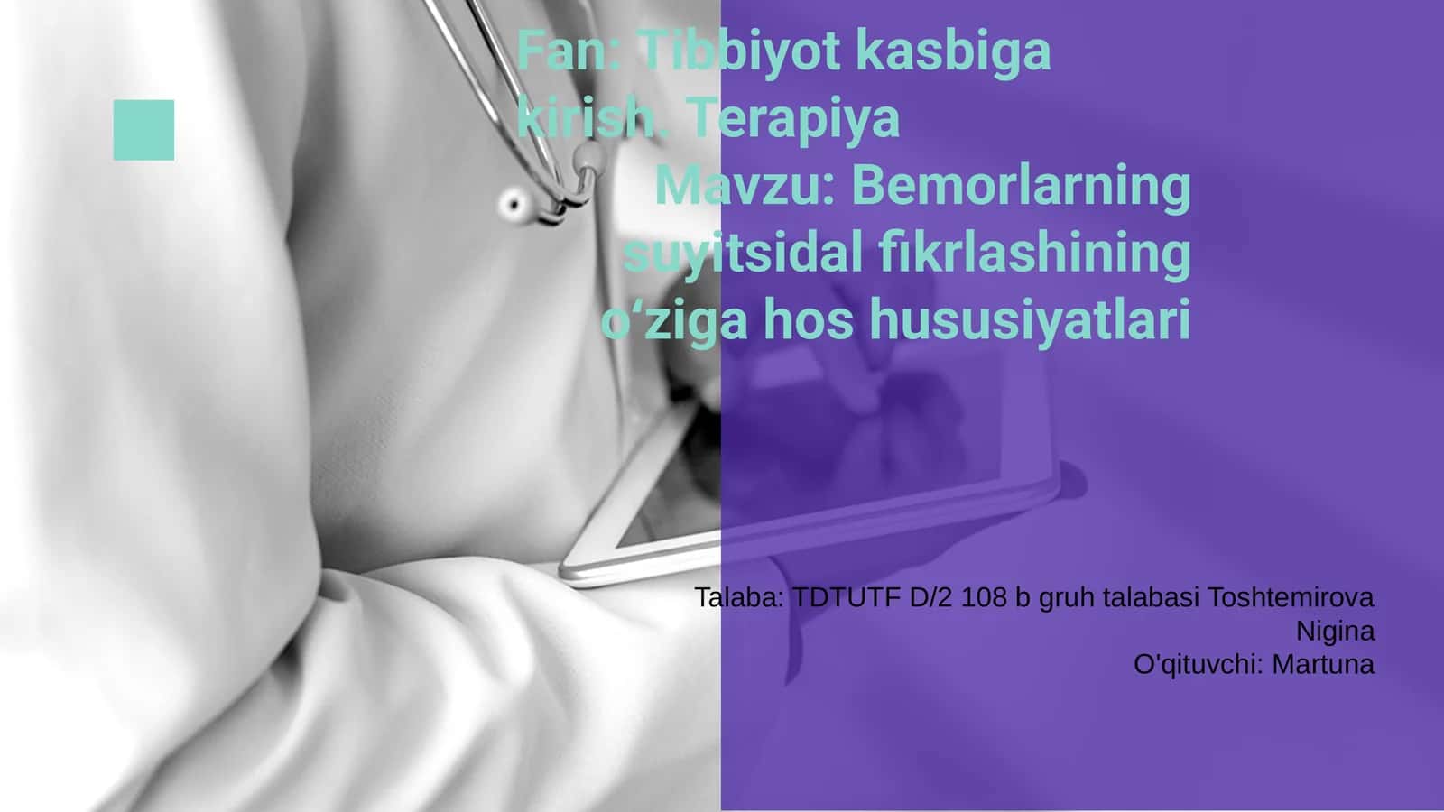 Suyitsidal fikrlashning xususiyatlari
