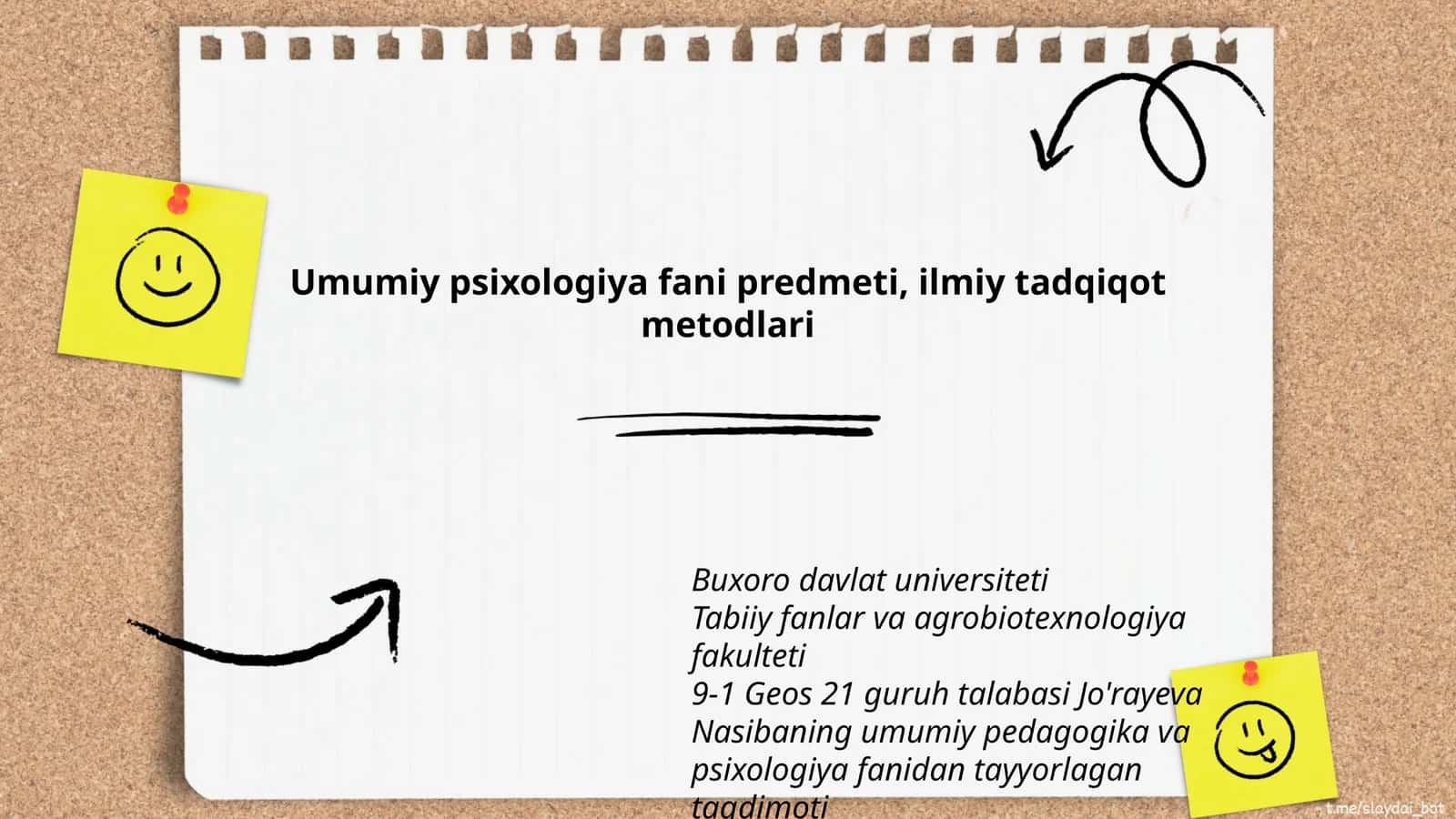 Umumiy psixologiya fani predmeti, ilmiy tadqiqot metodlari