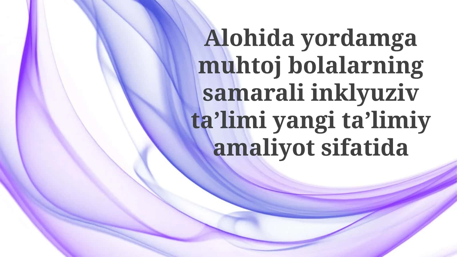 Inklyuziv ta'lim