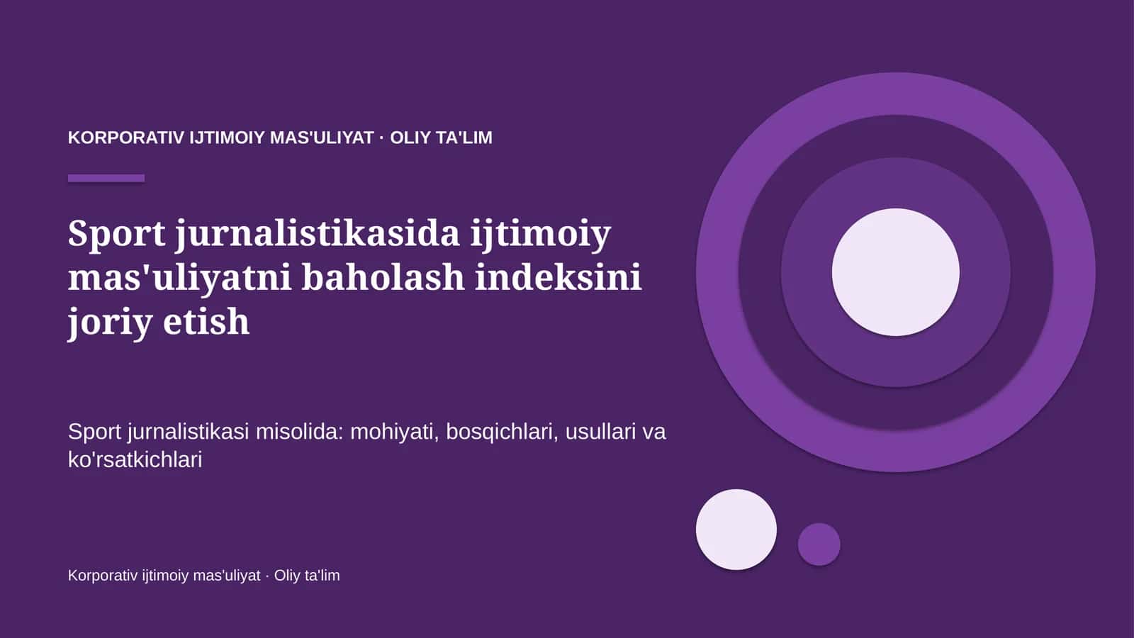 sport jurnalistikasida ijtimoiy mas'uliyatni baholash indeksini joriy etish 5721