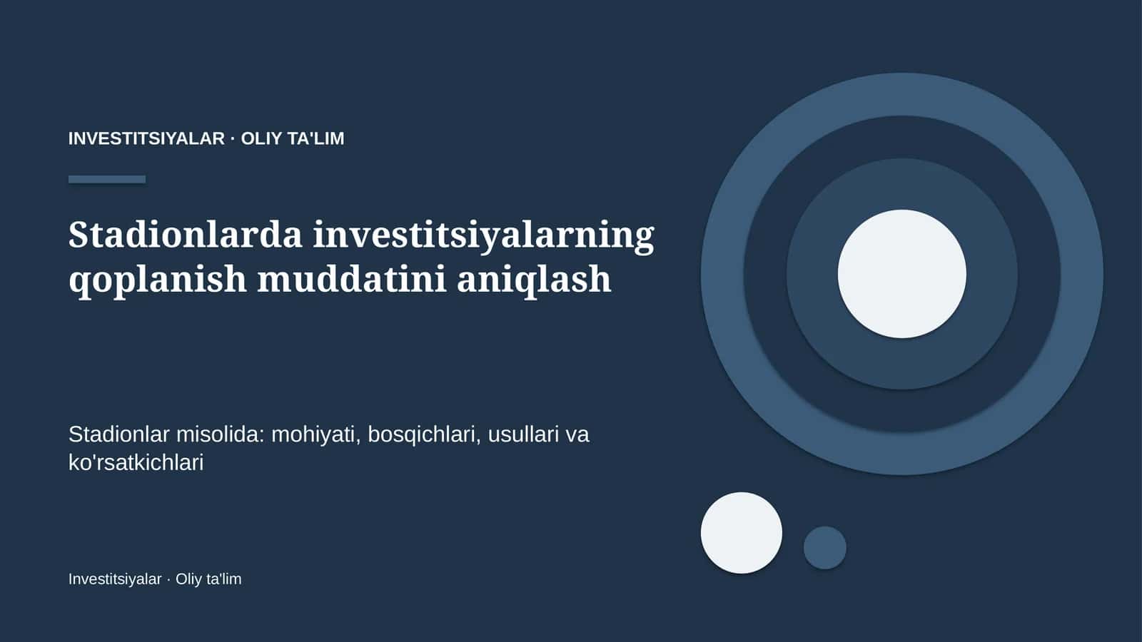 stadionlarda investitsiyalarning qoplanish muddatini aniqlash 4515