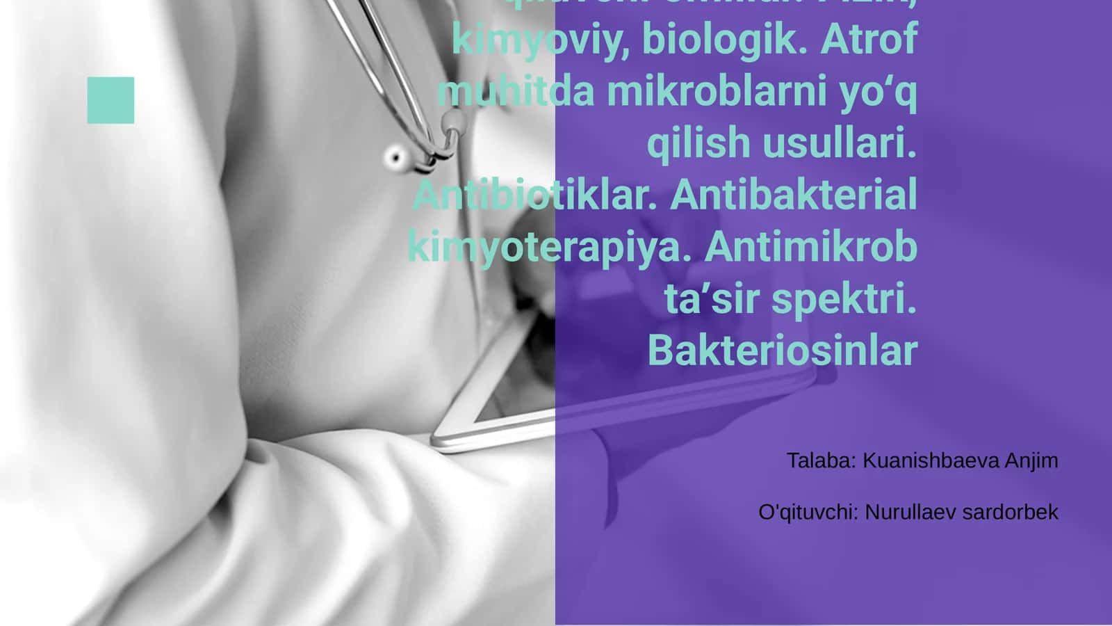 Mikroorganizmlarga ta'sir qiluvchi omillar