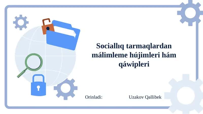 Sociallıq tarmaqlardan málimleme hújimleri hám qáwipleri