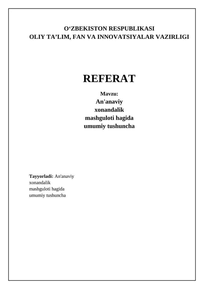 An'anaviy xonandalik saboqlari