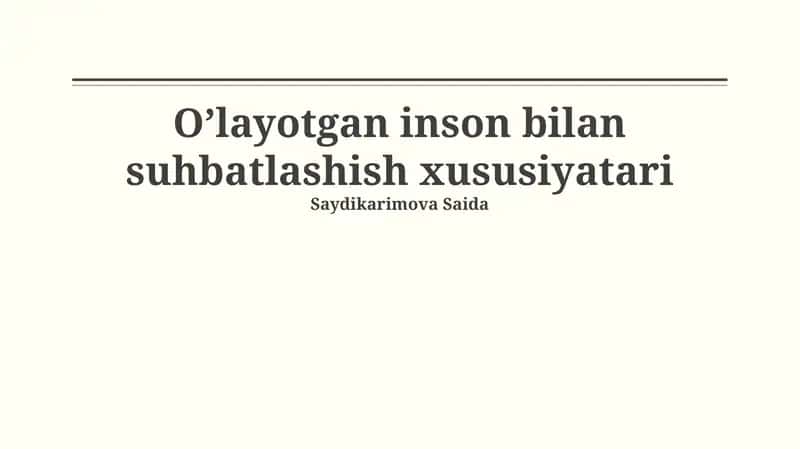 Ruhiy tayyorgarlik va empatiya