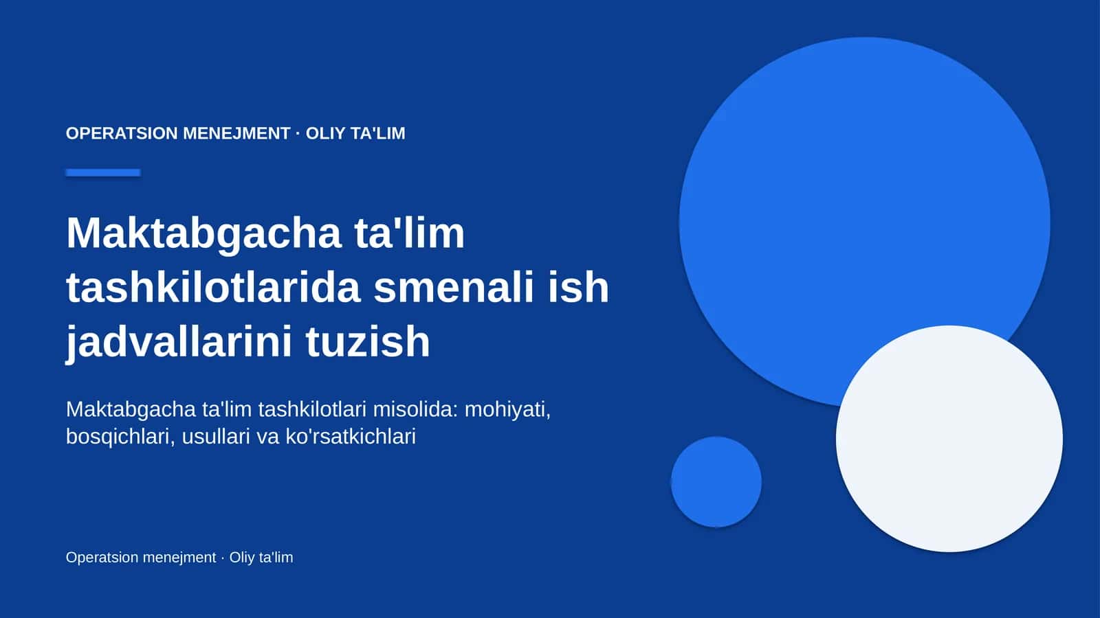 maktabgacha ta'lim tashkilotlarida smenali ish jadvallarini tuzish 9456