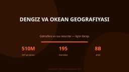 Dengiz va okean geografiyasi