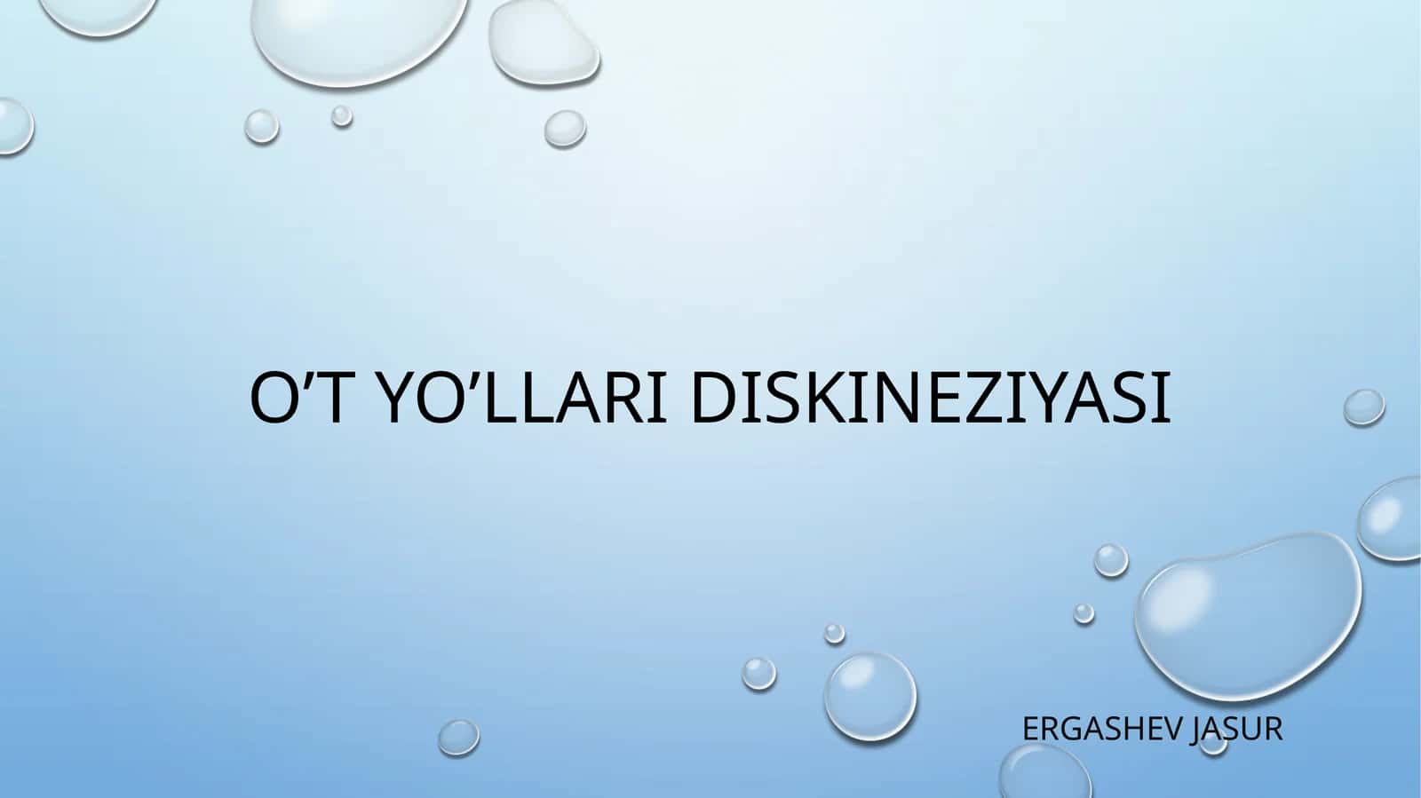 O't yo'llari diskneziyasi